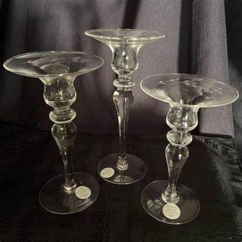 princess house large metal candle holder|princess house crystal candle holders.